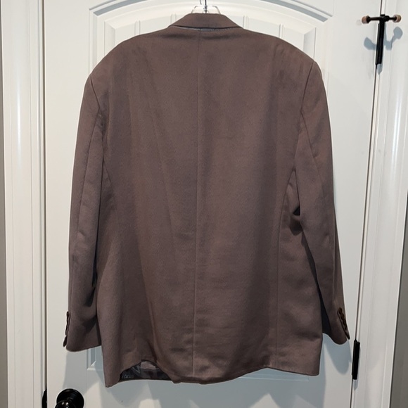 Men’s faux suede CHAPS Ralph Lauren 3 button sports coat tanXL - Picture 2 of 14